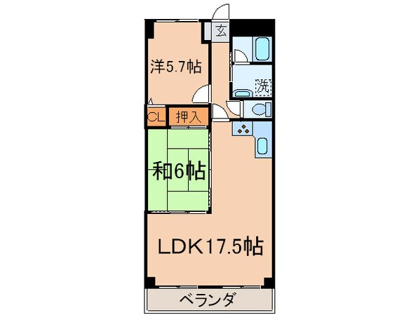 ネオヒルズ大原の物件間取画像